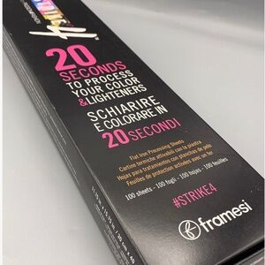 NEW - Framesi STRIKE 4 Flat Iron Hair Dye Processing Sheets (100) 11.75"x15.51"